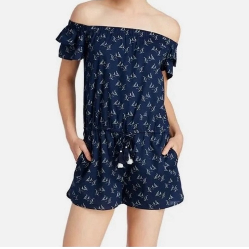 Vineyard Vines Ruffle‎ Sleeve Romper Size Small